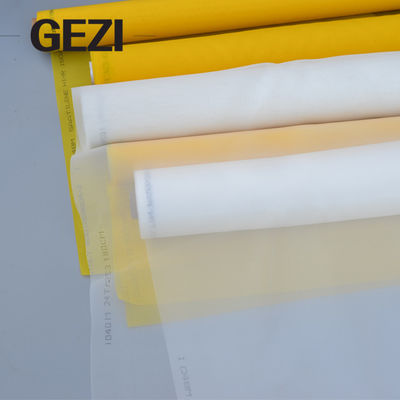 Porcellana Schermo che stampa numero di maglia della camicia della maglia del vestito maglia bianca/gialla di 10T-165T dello schermo di stampa fornitore