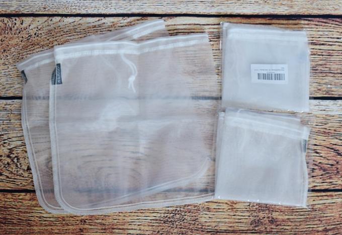 Commestibile sacchetti filtro riutilizzabili del caffè da 120 micron del sacchetto filtro del latte di nylon del dado